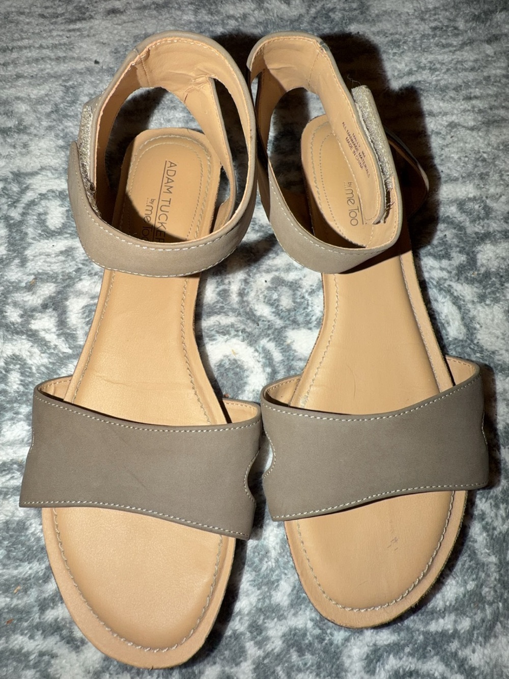 me too Taupe Ankle-Strap Sandals